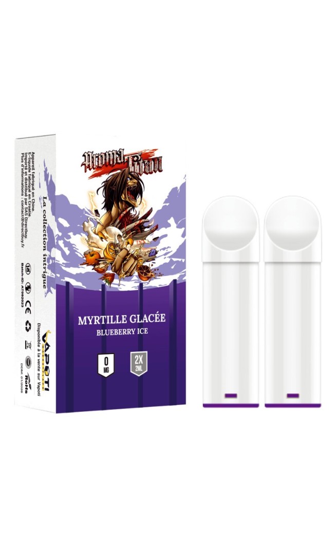Myrtille Glacée - Blueberry ice - Recharges 2 capsules Pod Aromatitan