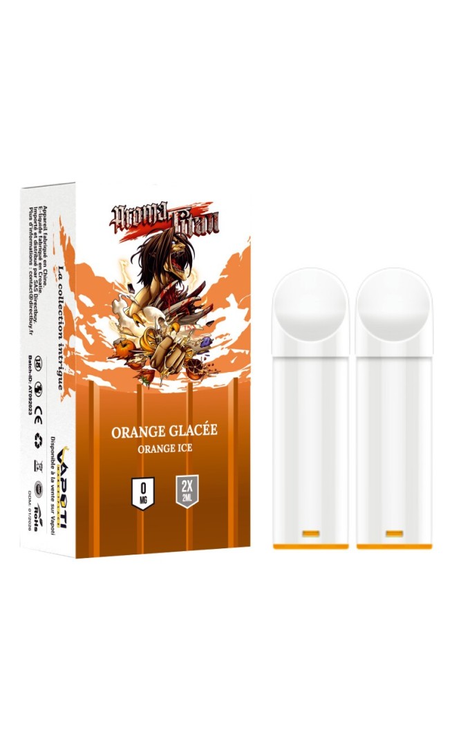 Orange Glacée - Orange ice -Recharges  2 capsules Pod Aromatitan