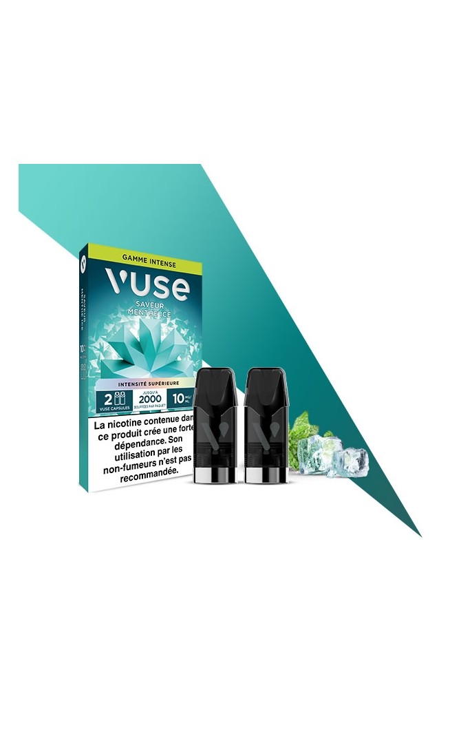 Menthe ice Recharges Reload 1000 - 2 capsules VUSE