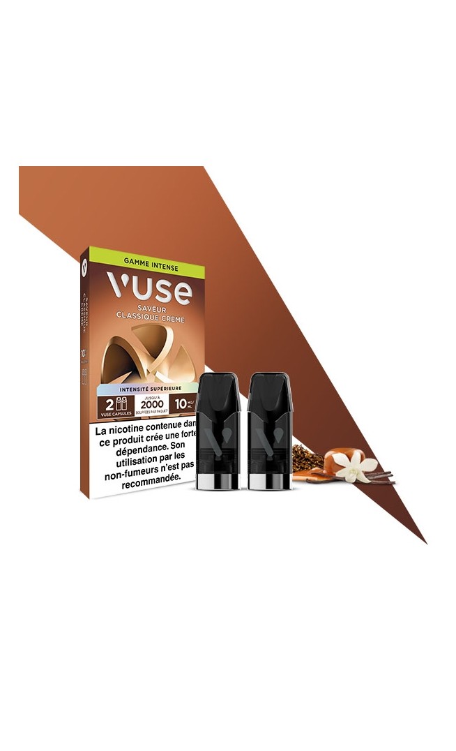 Classique Crème Recharges Reload 1000 - 2 capsules VUSE