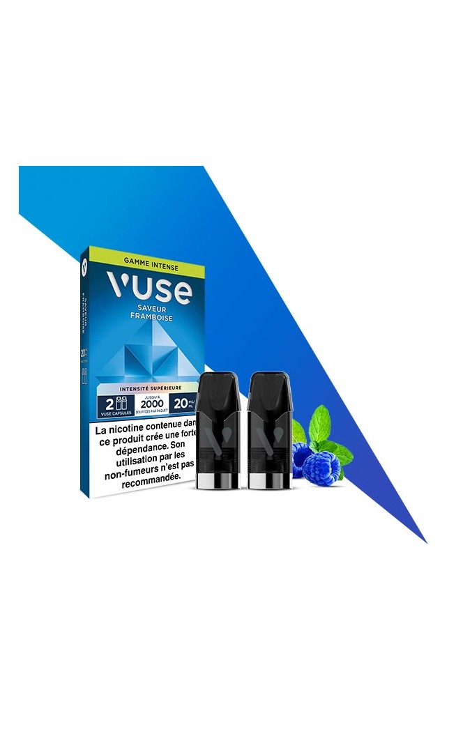 Framboise Recharges Reload 1000 - 2 capsules VUSE