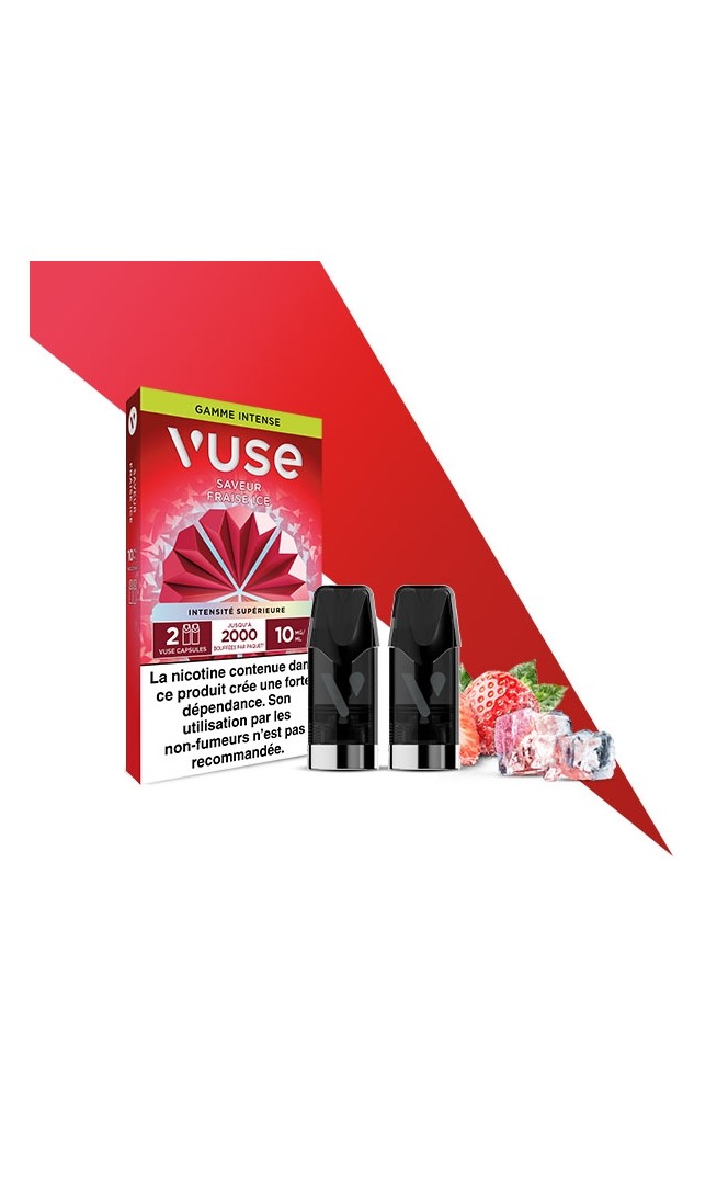 Fraise Ice Recharges Reload 1000 - 2 capsules VUSE