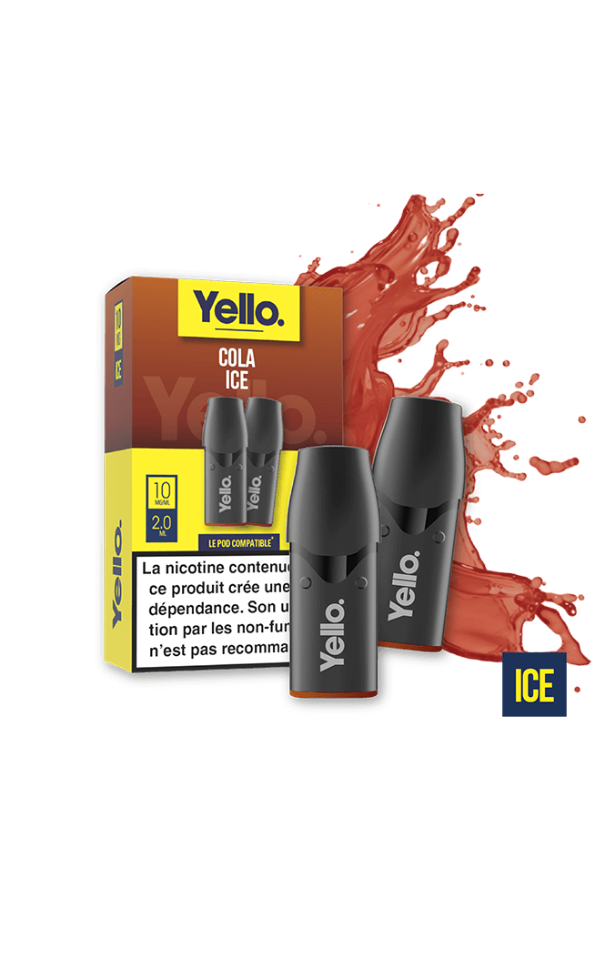Cola Ice – 2 Pods Yello™ – Compatibles Vuse ePod/ePod2/Pro