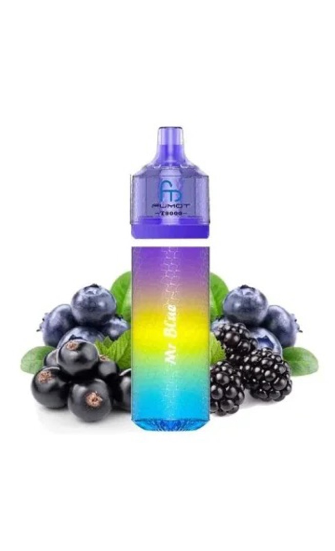 Mr Blue Puff rechargeable TPD Fumot T 9000 Randm Tornado