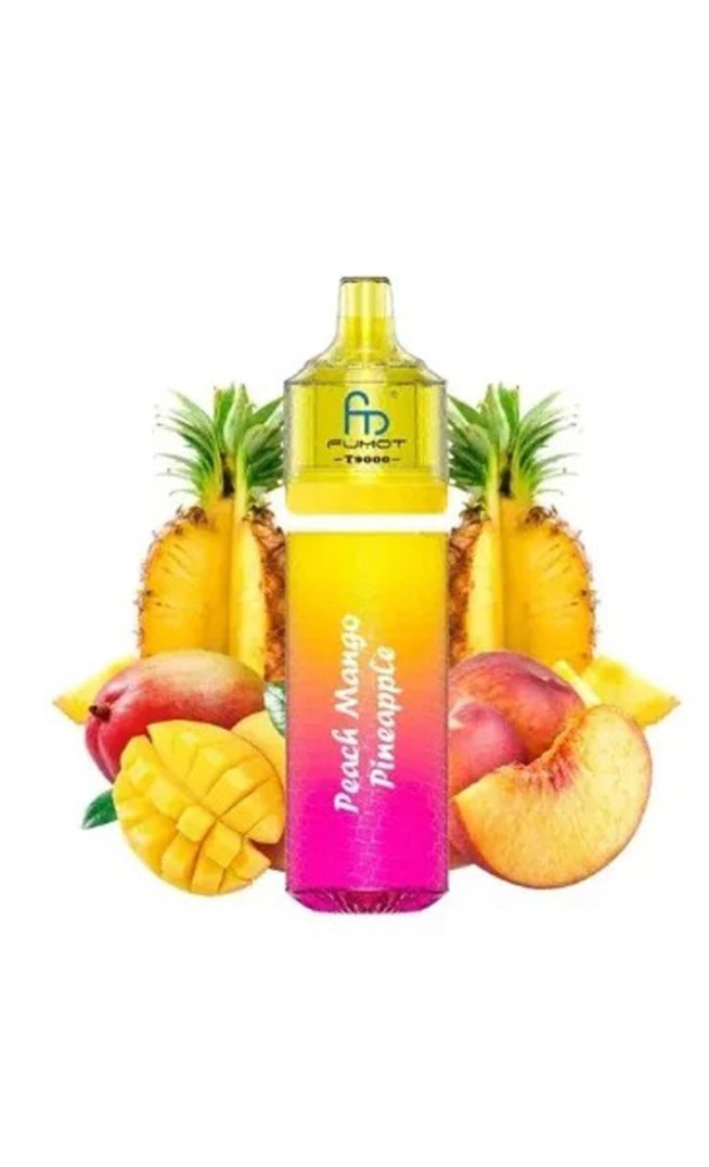 Peach Mango Pineapple Puff rechargeable TPD Fumot T 9000 Randm Tornado