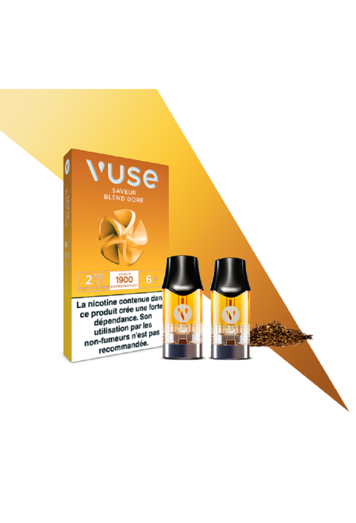 ePod VUSE Blend Dor - 2 Capsules | Vape Riche & Aromatique Taux de  nicotine 6 mg