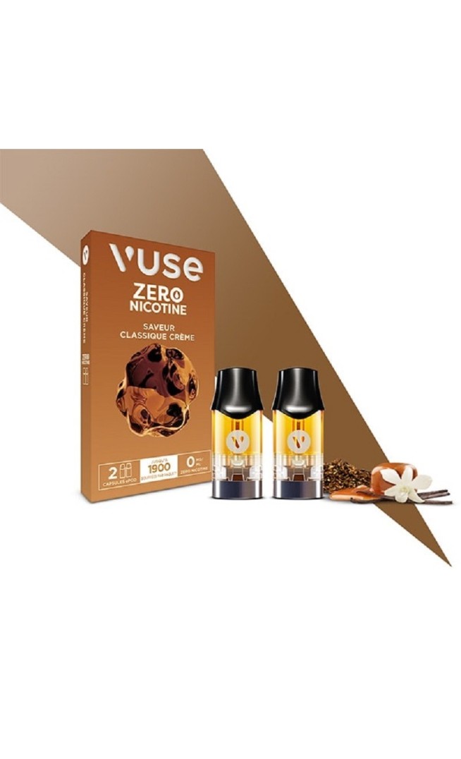 Classique Crème Recharges ePod - 2 capsules VUSE