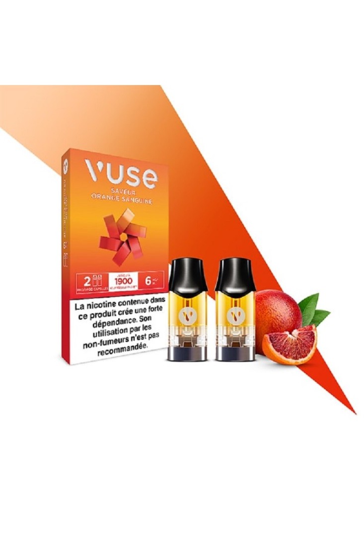 ePod VUSE Orange Sanguine - 2 Capsules | Saveur Agrume Intense Vape Taux de nicotine 12 mg ePod VUSE Orange Sanguine - 2 Capsules | Saveur Agrume Intense Vape Taux de nicotine 12 mg