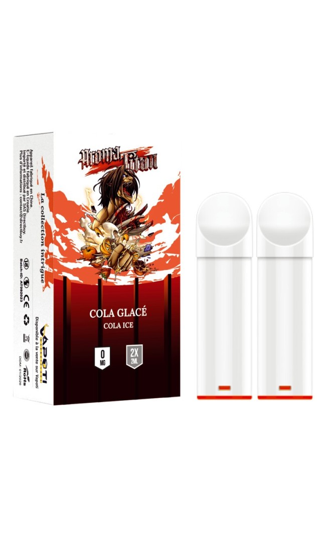 Cola Glacé - Cola ice - Recharges 2 capsules Pod Aromatitan