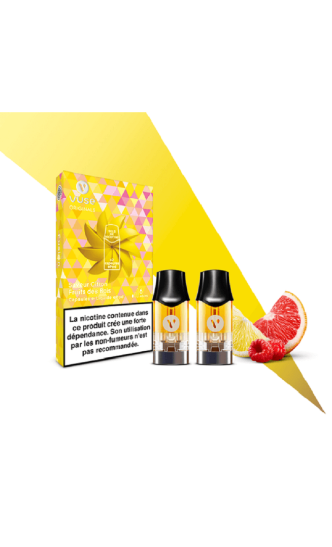 Citron Fruits des bois Recharges ePod - 2 capsules VUSE