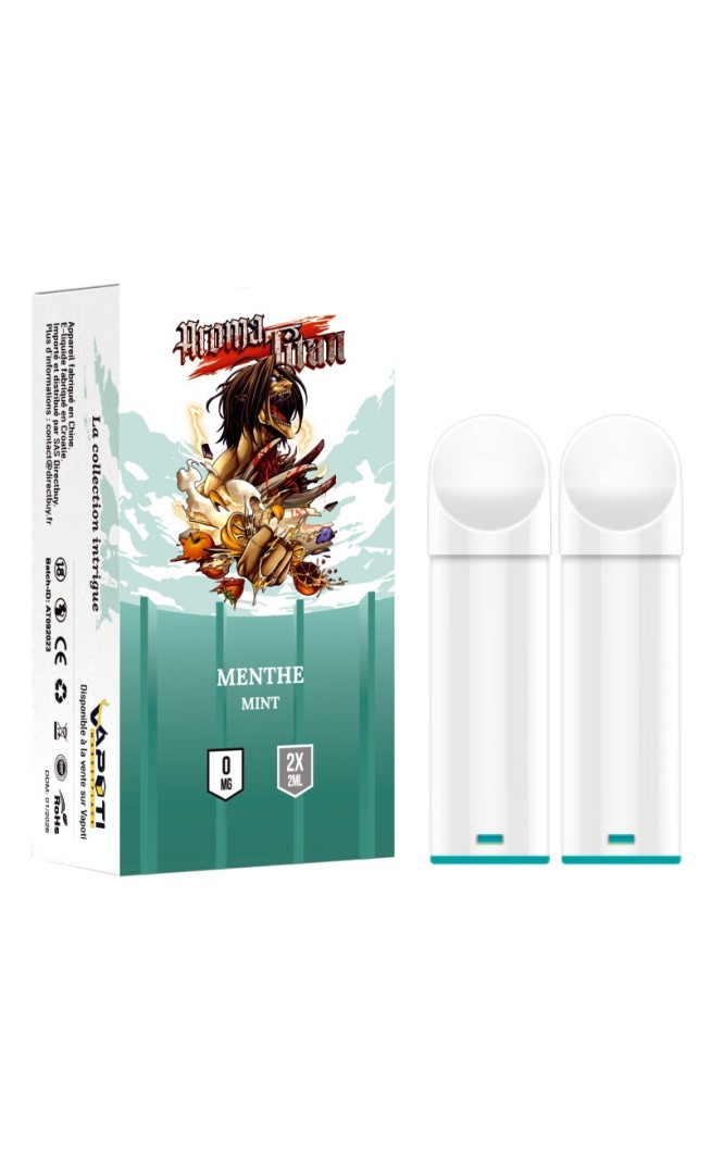 Menthe - Mint - Recharges 2 capsules Pod Aromatitan